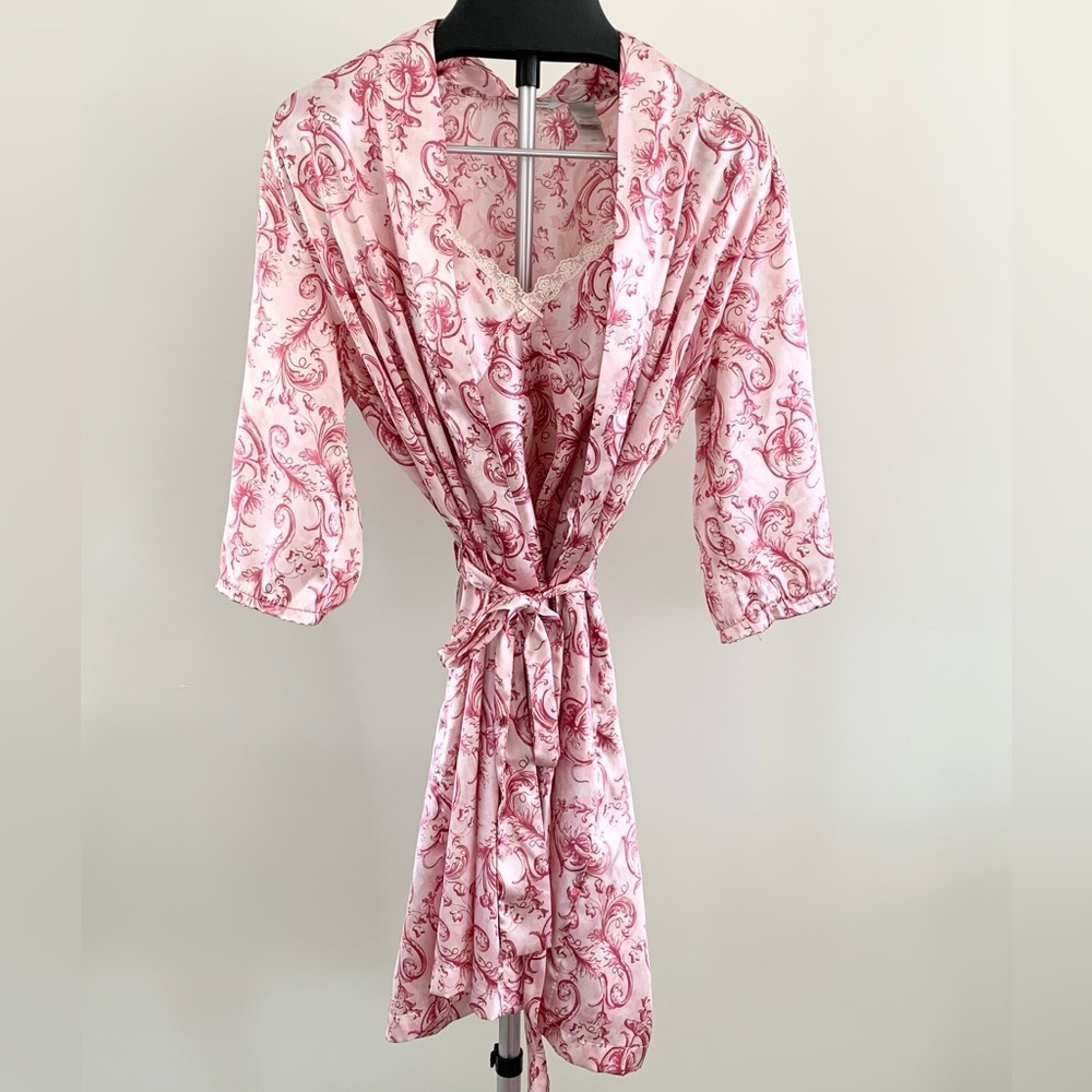 Adonna Satin Robe & Nightgown Set